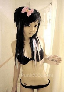 Very slender teens rough